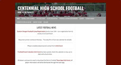 Desktop Screenshot of gocentennialfootball.com