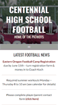 Mobile Screenshot of gocentennialfootball.com