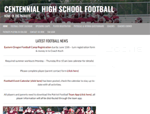 Tablet Screenshot of gocentennialfootball.com
